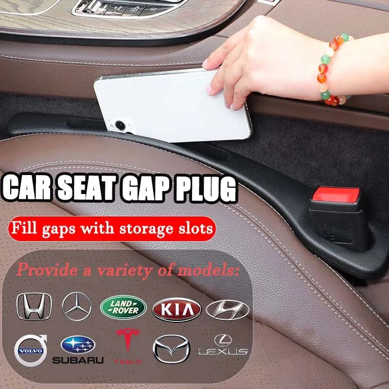 🚗 Car Seat Gap Plug with Storage Slot